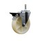Service Caster 5 Nylon Wheel Swivel 7/16'' Grip Ring Stem Caster with Brake SCC-GR20S514-NYS-PLB-716138 - alternate 1